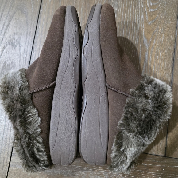 Skechers Tone Ups Suede Faux Fur Lined Clogs, Women's Size 9 - Picture 6 of 12